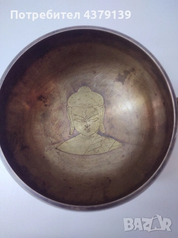 Тибетска пееща купа 11 см диаметър , снимка 2 - Ударни инструменти - 53685418