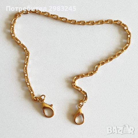 Златиста гривна за глезен 