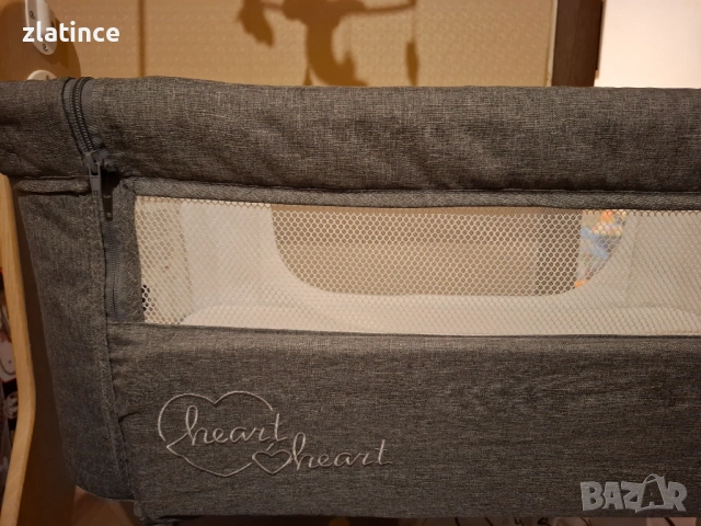 Бебешка кошара Next to me - Chipolino Графит - Heart 2 Heart, снимка 6 - Кошарки - 53168121