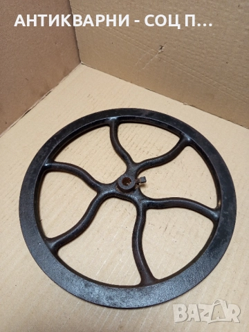 Старо Метално Колело От Стара Шевна Машина., снимка 3 - Антикварни и старинни предмети - 51610320