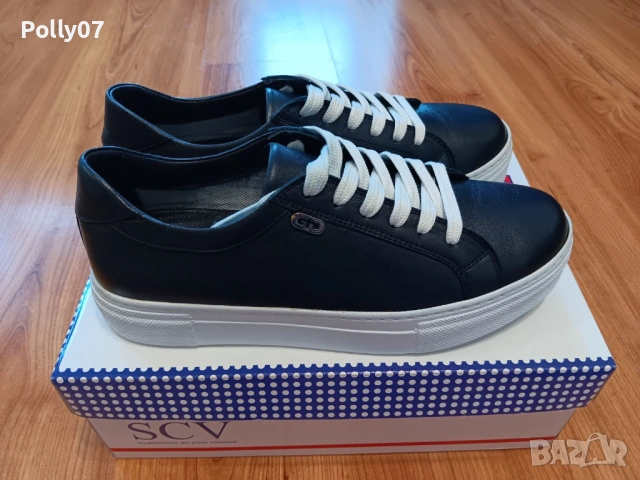 Дамски Кецове Естествнена Кожа, снимка 4 - Маратонки - 54117843