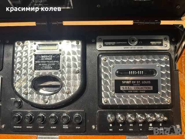 радиоприемник "Ryan NX-211 Retro Spirit of St Louis AM/FM/CD/Cassette Stereo Radio", снимка 4 - Радиокасетофони, транзистори - 52684803