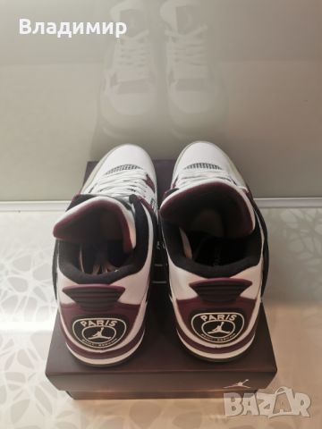 Nike Air Jordan 4 Retro PSG Мъжки Обувки 46 EUR+ Кутия., снимка 5 - Маратонки - 46454248