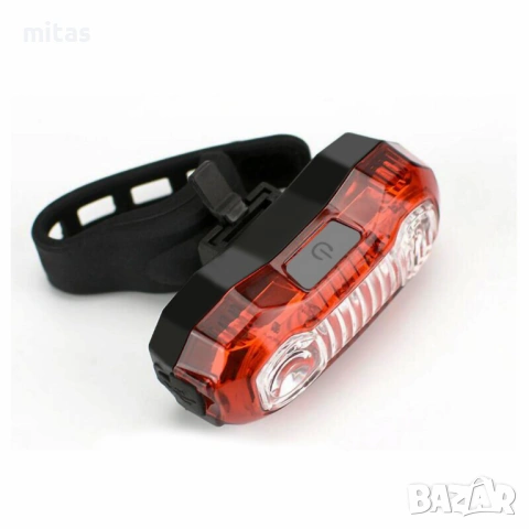 Задна LED стоп светлина за велосипед, Акумулаторна 120lum, IPX65, USB, снимка 3 - Аксесоари за велосипеди - 30402190