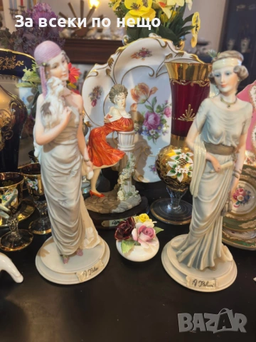 Capodimonte Italy  Circa 1987 Dear Studio figurine of an elegant lady’s Код P2068, снимка 9 - Декорация за дома - 53998008