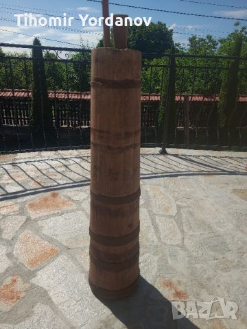 Стара дървена буталка за масло., снимка 8 - Антикварни и старинни предмети - 45681515