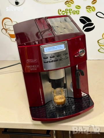 Кафемашина кафе автомат delonghi magnifica с гаранция, снимка 3 - Кафемашини - 53171038