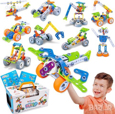  STEM Building Toys 10 в 1 комплект играчки за конструиране, строител за деца 5+ год., снимка 6 - Образователни игри - 45111782