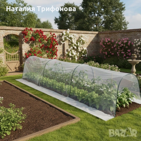 Мини оранжерия - компактна със здрава конструкция - 1,5 х 4 м, снимка 2 - Оранжерии - 53863945