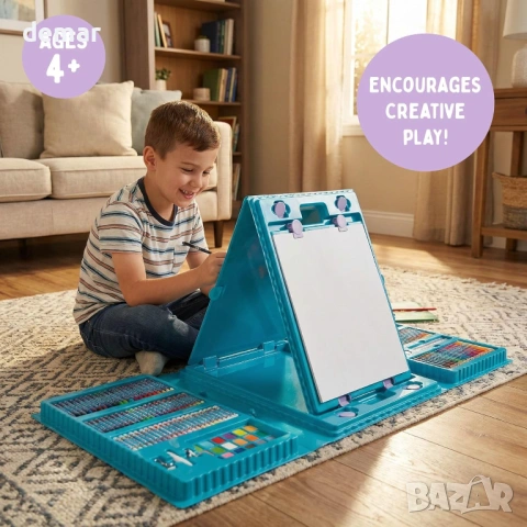 Комплект за рисуване с изскачащ статив Disney Stitch от 162 части, снимка 3 - Образователни игри - 53782663