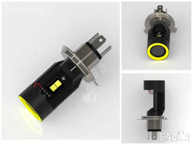 Лед Крушка H4 за Мотоциклети Angel Eyes, снимка 6 - Аксесоари и консумативи - 50297022