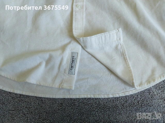 Мъжка риза Carhartt Madison Cord Shirt - размер S, снимка 7 - Ризи - 54179076