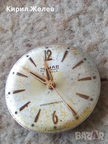 Механизъм с циферблат от стар ръчен часовник 52064, снимка 5 - Мъжки - 52262326