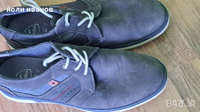 Gallus-немски кожени,шити градски обувки -45 номер