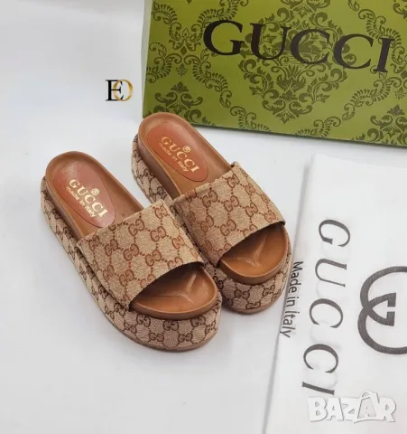 дамски чехли gucci , снимка 5 - Чехли - 46929929