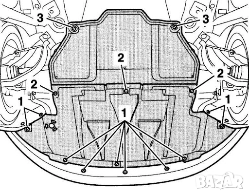Пластмасова кора под двигател скорости Audi A4 B6 B7 2000г – 2008г, снимка 4 - Аксесоари и консумативи - 52548178