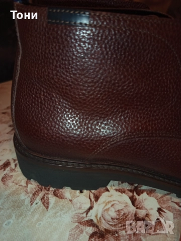 FLORIS VAN BOMMEL Оригинал Нови Мъжки Боти Изцяло от Натурална Естествена Кожа 42/43, снимка 5 - Мъжки боти - 52309708