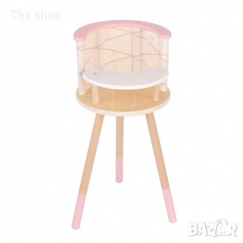 Детско дървено столче за хранене (004), снимка 1 - Кукли - 45648906