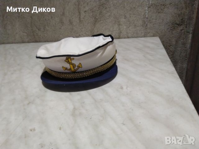 Морска капитанска шапка детска отлична регулируема, снимка 1 - Шапки - 46474634