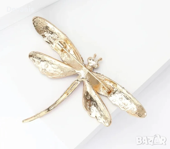 Брошка водно конче в синьо- подходящ подарък за учителка, майка, за жени, снимка 3 - Други - 53720250