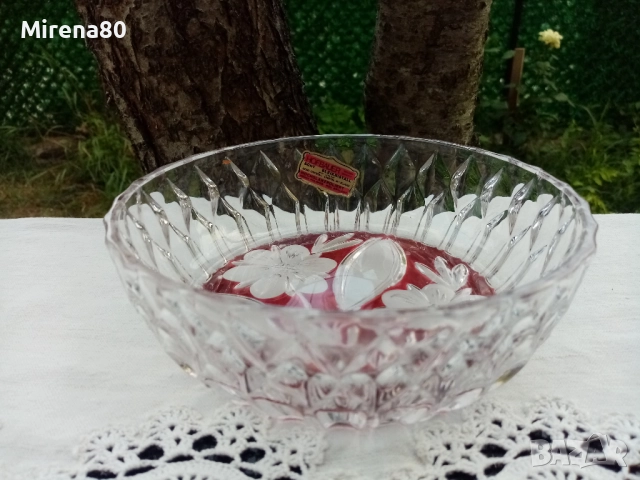 Немска кристална купа - нова !, снимка 2 - Чинии - 52967653