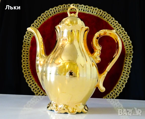 Кана баварски порцелан,чисто злато,барок. , снимка 2 - Антикварни и старинни предмети - 51171984