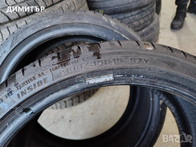 2бр.летни гуми DUNLOP 225 35 18 DOT21 цена за брой, снимка 5 - Гуми и джанти - 53921109