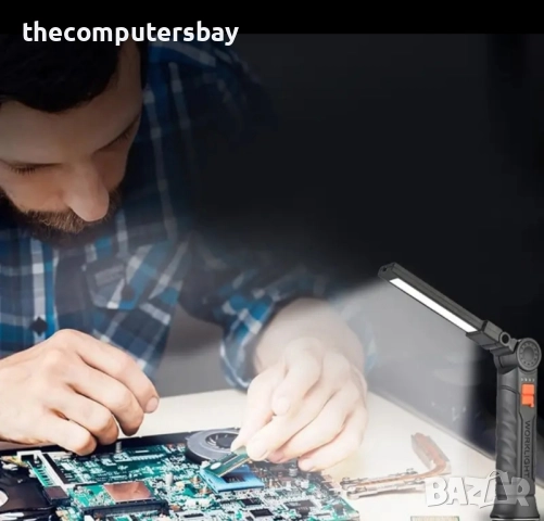 Работна LED работна лампа с магнитна дръжка MACROCOSM, снимка 6 - Лед осветление - 52412336
