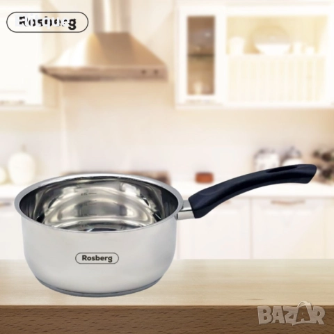 Касерола Rosberg ,14/18/20 см,  Бакелитена дръжка, Инокс, снимка 4 - Други - 52820069
