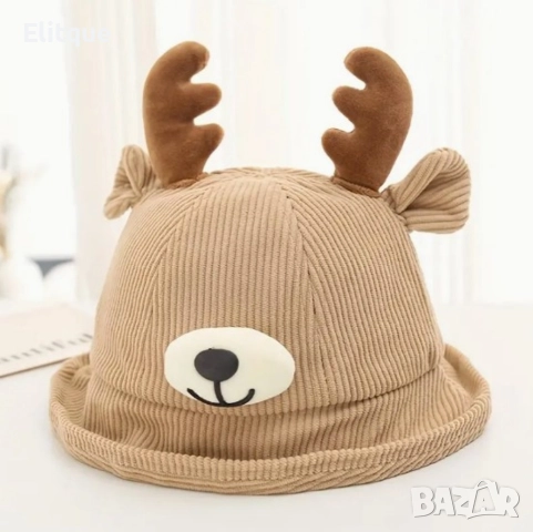 Детска 3D шапка Еленче, снимка 6 - Други - 52895400