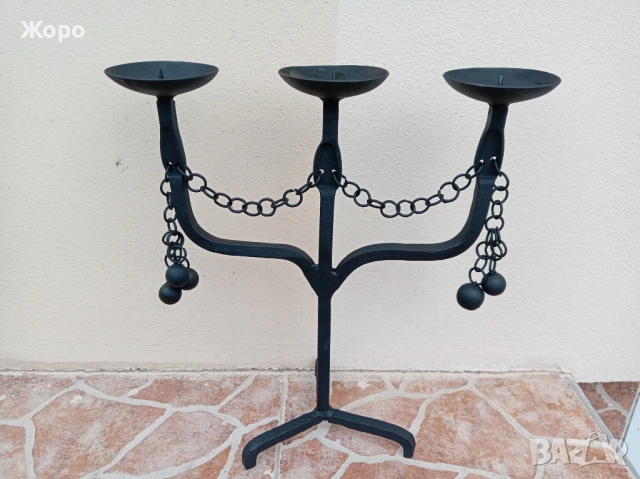 старинни ръчно изработени свещници свещник
