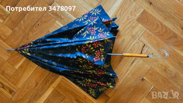Дамски чадър от 40-те години , снимка 3 - Други ценни предмети - 46432872