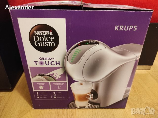 Кафемашина с капсули Dolce Gusto KRUPS GENIO S TOUCH 1500W, 15.0 bar, снимка 12 - Кафемашини - 45270767