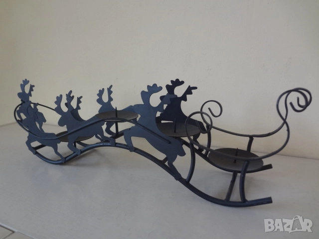 Нов метален свещник с еленчета от Виена, снимка 9 - Декорация за дома - 52794677