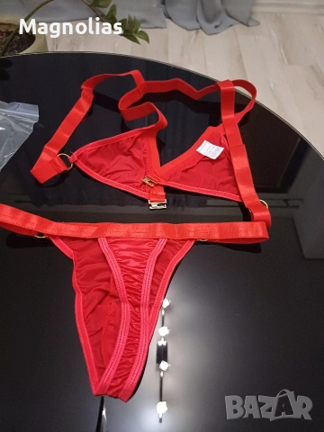 Мъжки комплект бельо Sissy Sheer Bralette Топ Бельо, снимка 3 - Бельо - 53830105