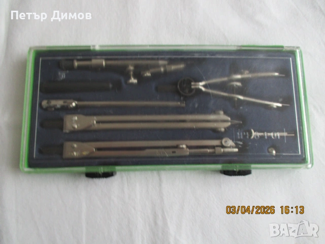 Продавам комплект чертожни пергели, снимка 2 - Ученически пособия, канцеларски материали - 54081839