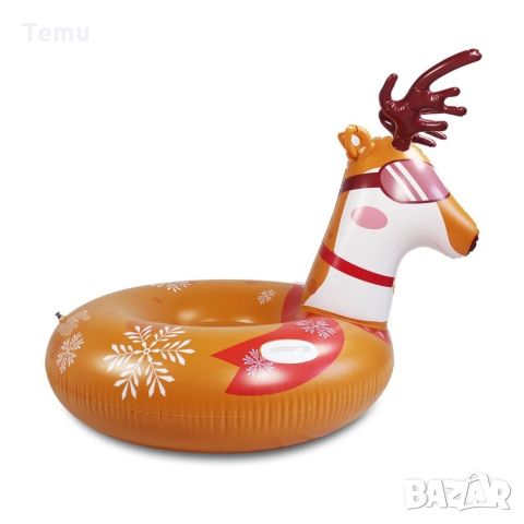 Надуваема шейна елен с удобни дръжки, за зима и лято, снимка 5 - Надуваеми играчки - 45796048