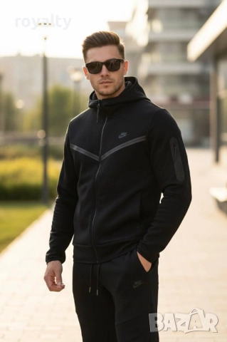 Nike Черен Мъжки Спортен Екип , снимка 2 - Спортни дрехи, екипи - 52865438