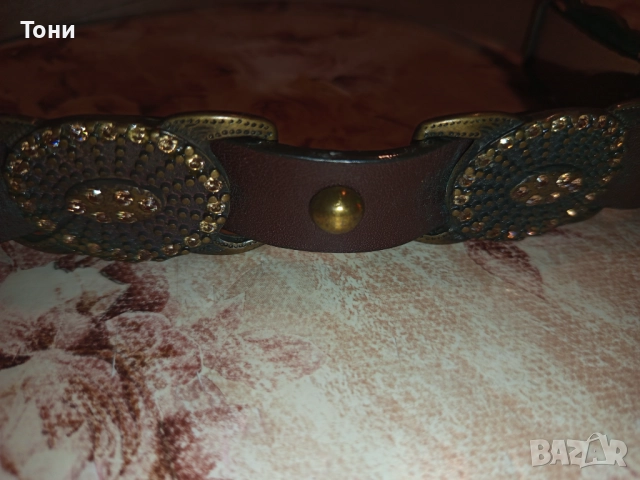 MADELEINE Италиански Дамски Колан от Естествена Кожа Нов 95см., снимка 6 - Колани - 52777302