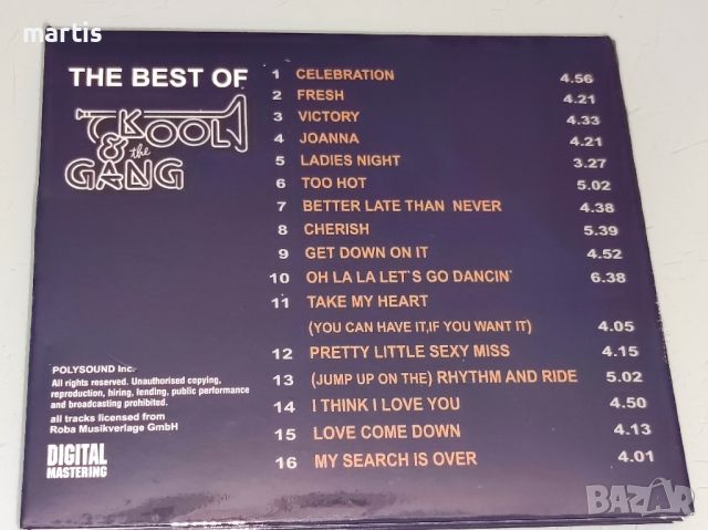 Kool & the Gang CD, снимка 3 - CD дискове - 46129890