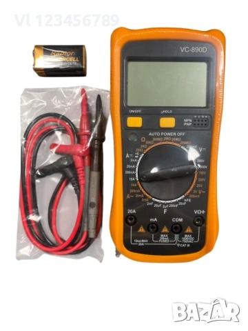 Цифров мултиметър VC-890D, Мултицет , снимка 2 - Други инструменти - 53905630