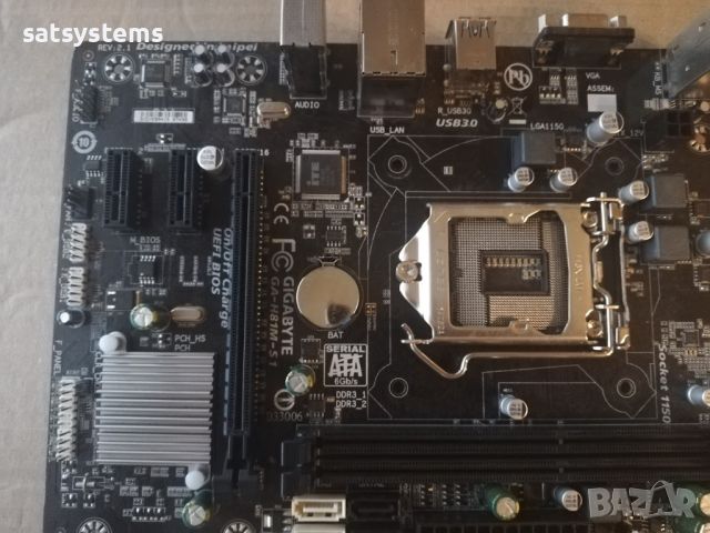 Дънна платка Gigabyte GA-H81M-S1 Socket LGA1150, снимка 7 - Дънни платки - 46202064