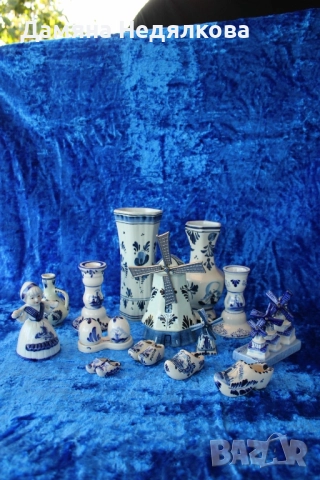 малка колекция от холандски порцелан Delft