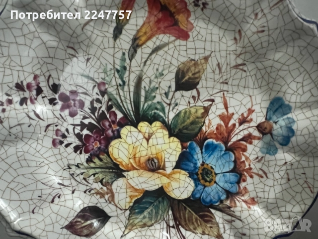 Винтидж италианска чиния , снимка 4 - Антикварни и старинни предмети - 52526193