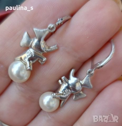 Сребърни обеци с перли "Акоя" / Akoya pearls, снимка 4 - Обеци - 46286709