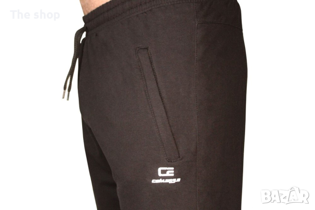 Памучни шорти в черен цвят (003), снимка 2 - Къси панталони - 45073540
