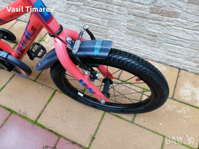 Drag Rush 18* Детско колело с помощни колела! , снимка 8 - Велосипеди - 52548002
