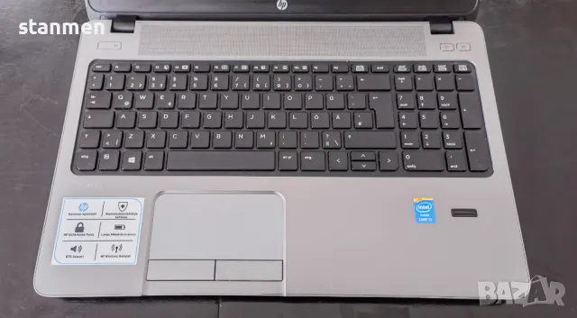 Продава лаптоп HP ProBook 450 G1/мат15.6сКам/4х2.4GhzThr/8gb/ssd240gb/3ч.бат/Профилактиран/DVDrw, снимка 7 - Лаптопи за дома - 47341252