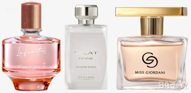  ORIFLAME - Infinita, Giordani Gold Miss Giordani, Eclat Femme Weekend Riviera