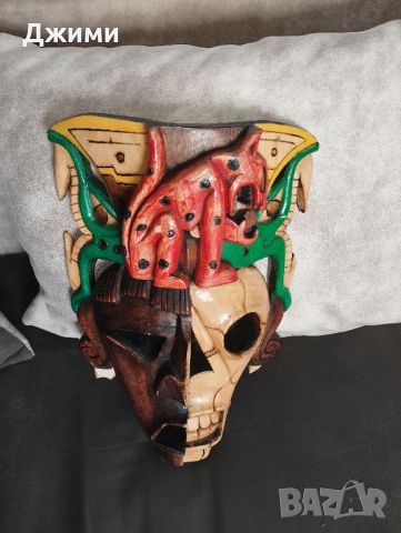 африканска маска, снимка 5 - Антикварни и старинни предмети - 46466078